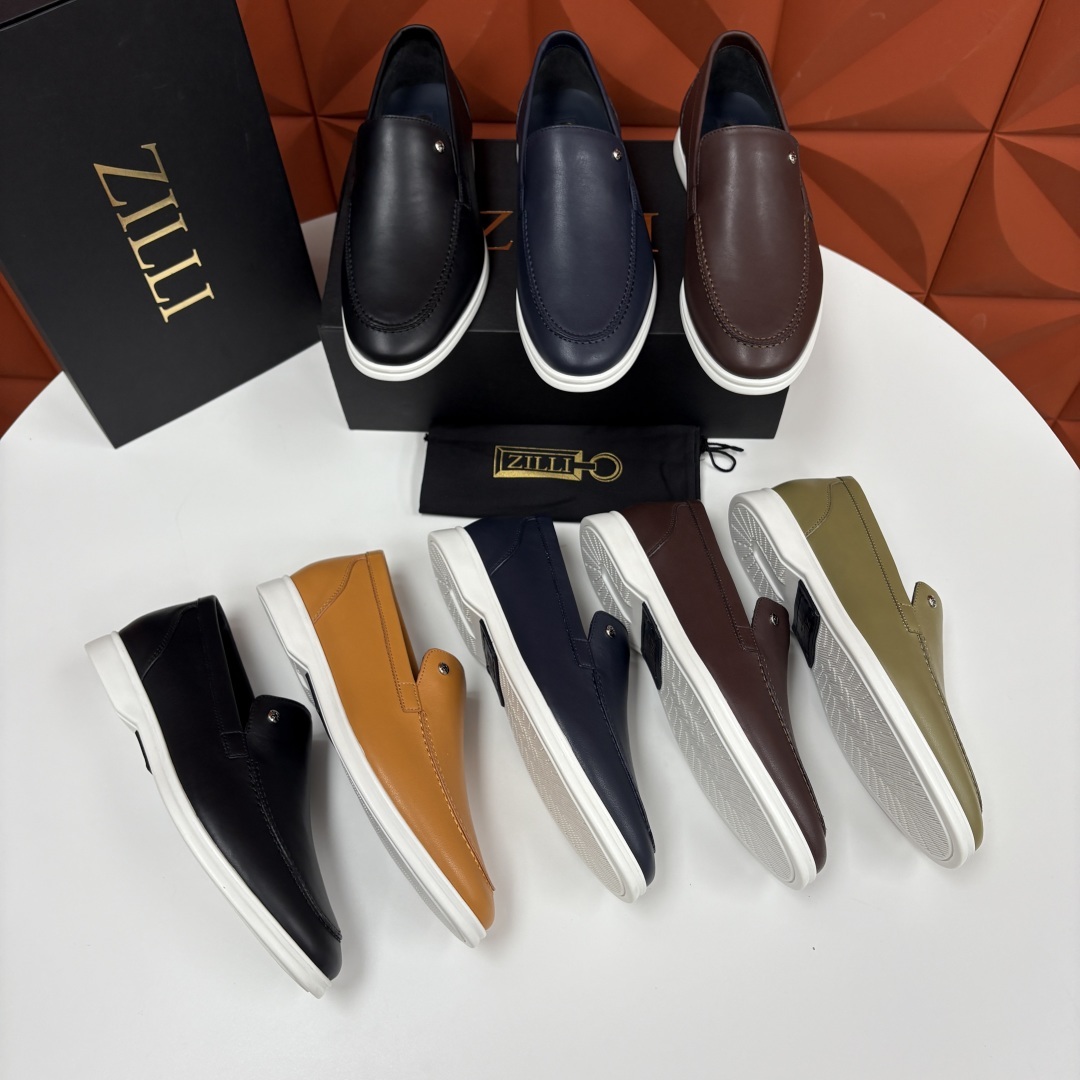 💋💍ZL家新品 Zill* 兹-利 是1970创立的法国奢侈男装品牌 男士新款休闲乐福鞋系列 采用进口小