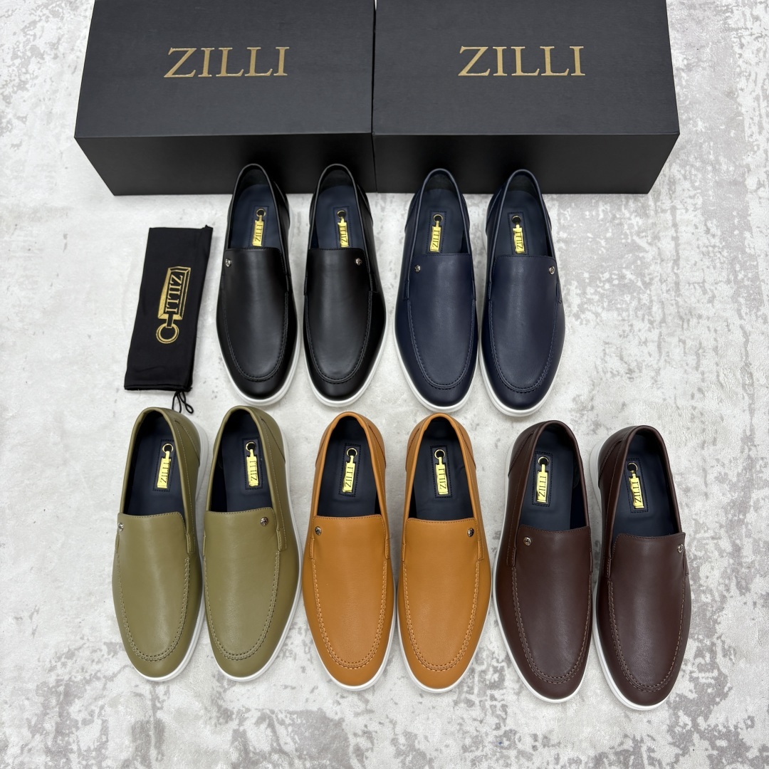 💋💍ZL家新品 Zill* 兹-利 是1970创立的法国奢侈男装品牌 男士新款休闲乐福鞋系列 采用进口小