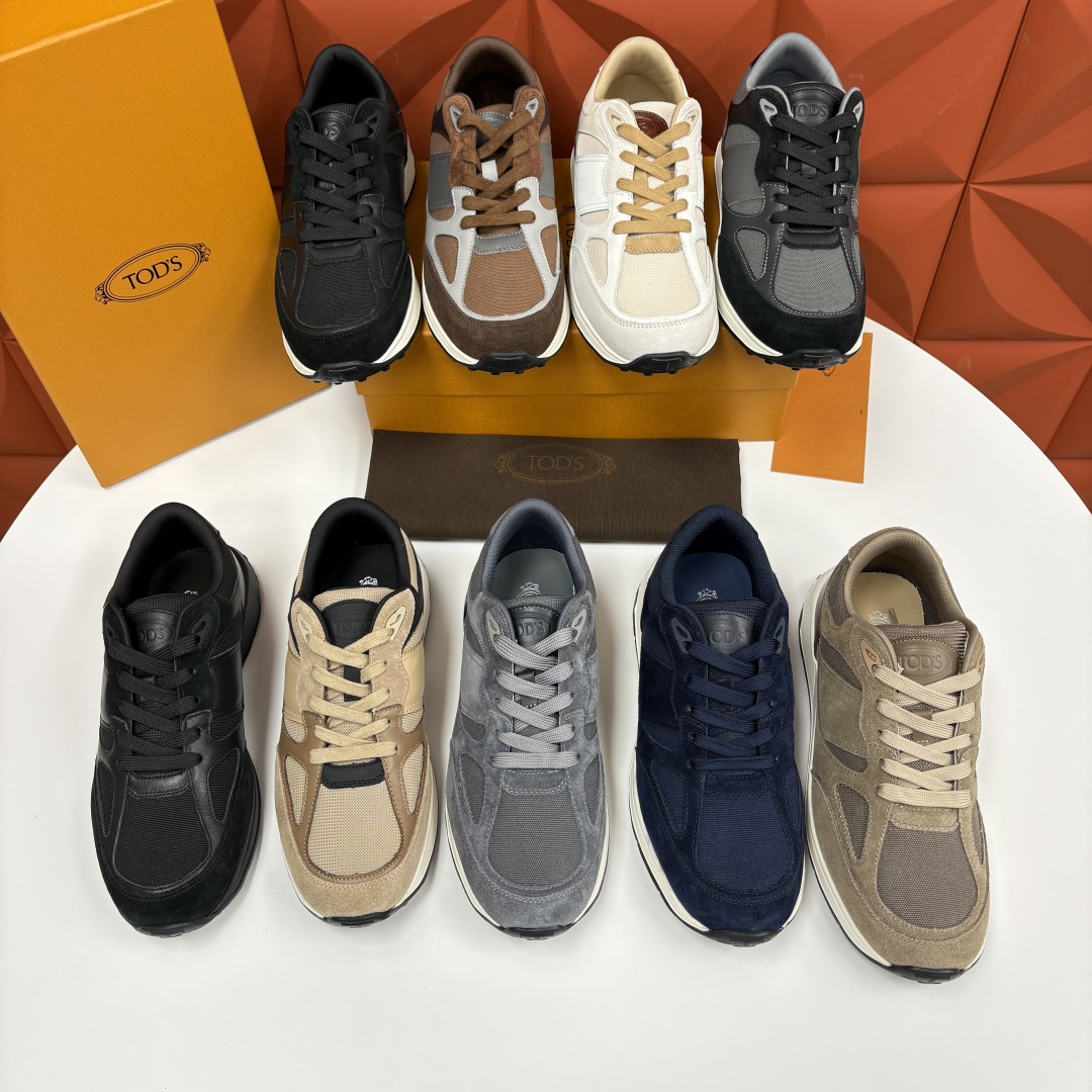 💋💍TOD*S 托德-斯 男士新品休闲运动鞋 官方 7,900 多种材质拼接撞色设计 本款运动休闲鞋糅合