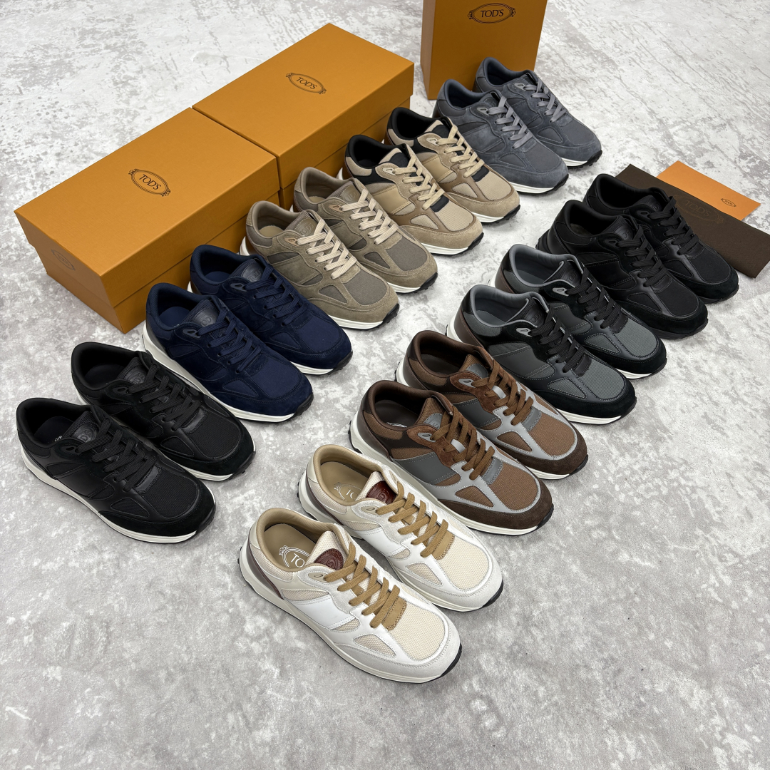💋💍TOD*S 托德-斯 男士新品休闲运动鞋 官方 7,900 多种材质拼接撞色设计 本款运动休闲鞋糅合