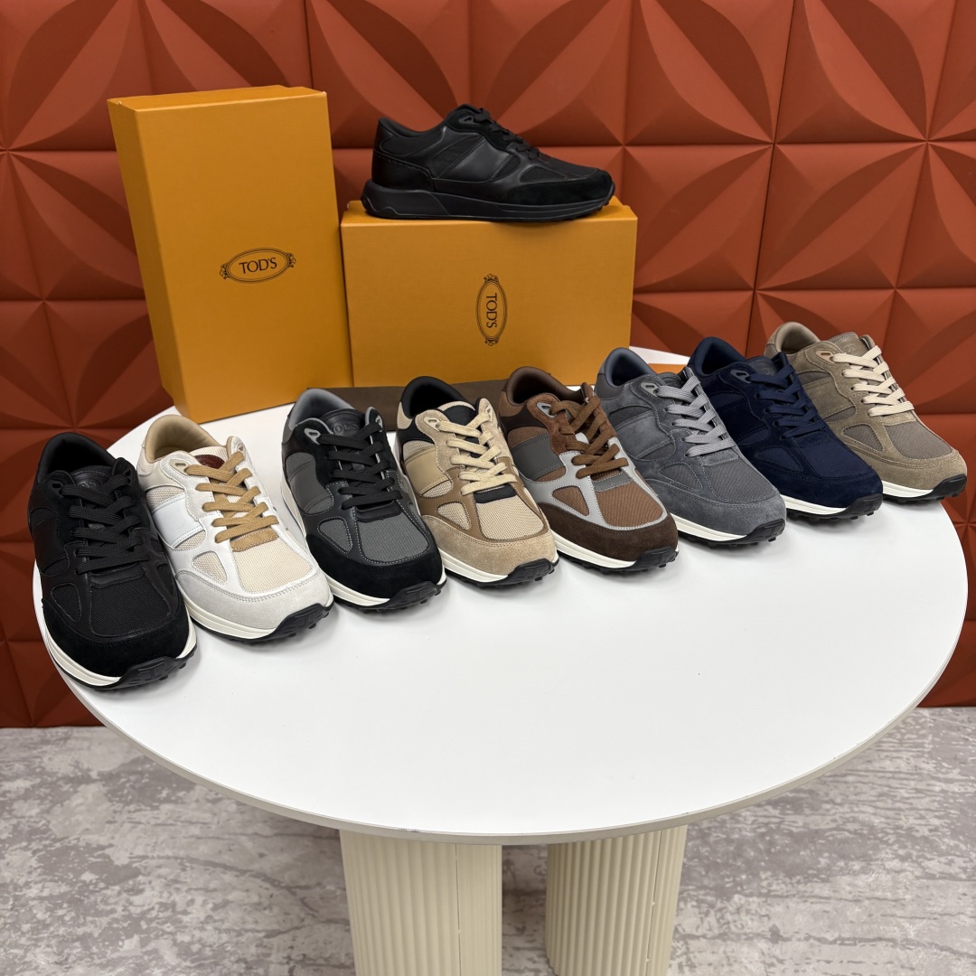 💋💍TOD*S 托德-斯 男士新品休闲运动鞋 官方 7,900 多种材质拼接撞色设计 本款运动休闲鞋糅合