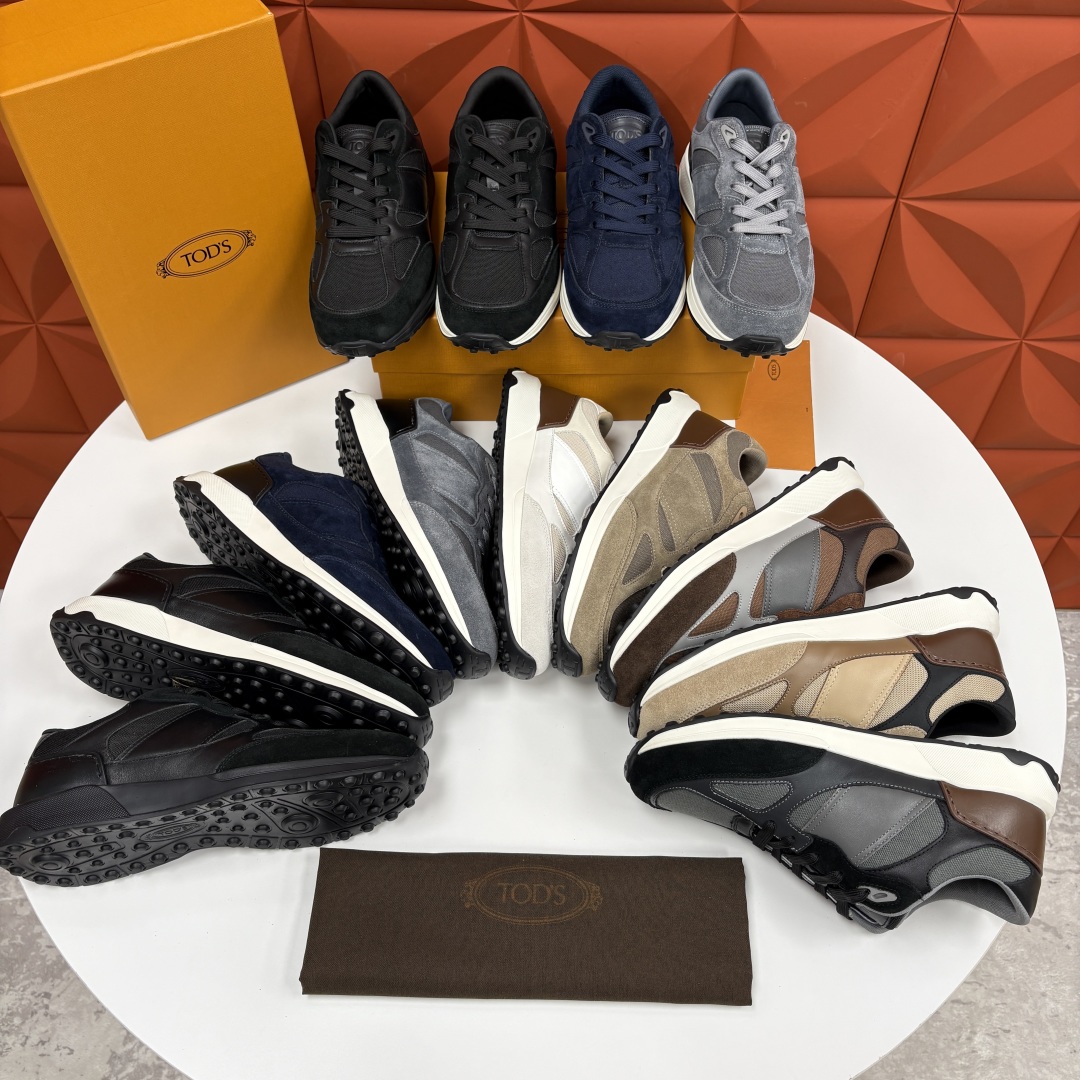 💋💍TOD*S 托德-斯 男士新品休闲运动鞋 官方 7,900 多种材质拼接撞色设计 本款运动休闲鞋糅合