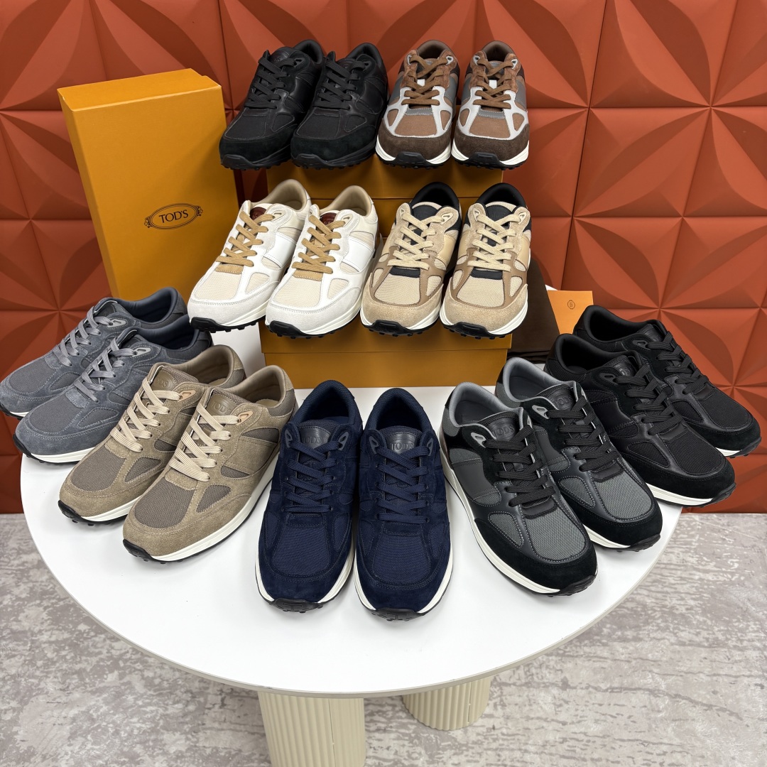 💋💍TOD*S 托德-斯 男士新品休闲运动鞋 官方 7,900 多种材质拼接撞色设计 本款运动休闲鞋糅合