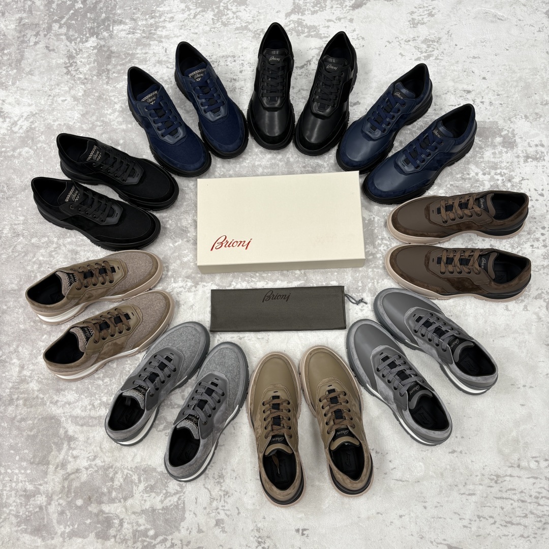 💋💍 Brion* (布里-奥尼) 男士新款休闲运动鞋跑鞋 意式奢华与运动风尚的优雅融合 该品牌于194