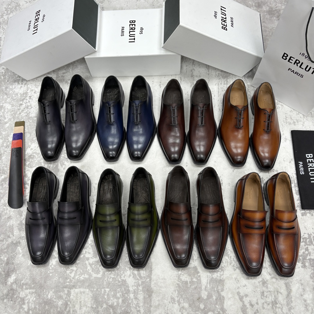 💋💍Berlut* 布鲁提 新款男士手工擦色正装鞋皮鞋上新🆕 Berlut* 对皮革的执念近乎苛刻，精选