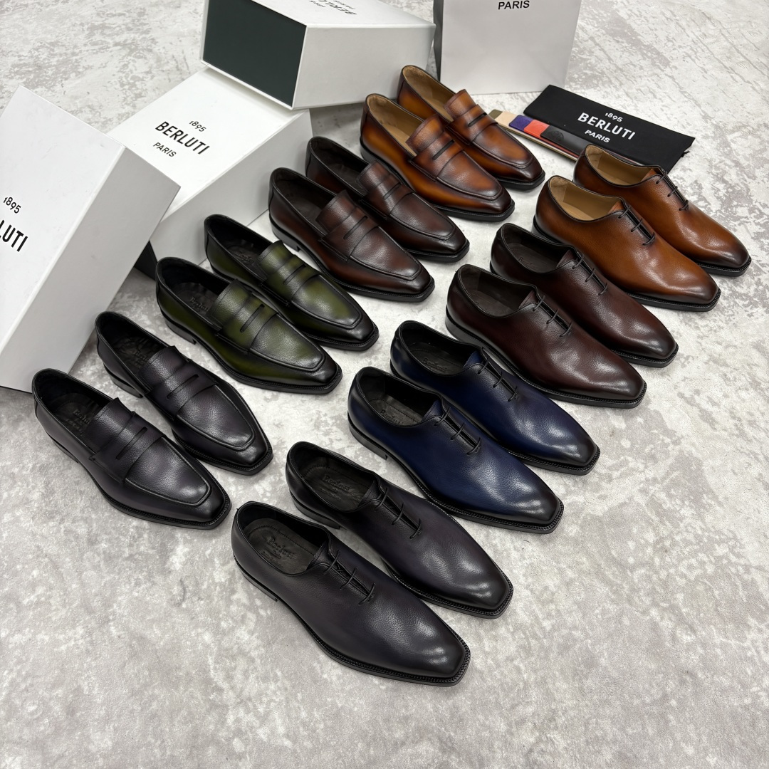 💋💍Berlut* 布鲁提 新款男士手工擦色正装鞋乐福鞋皮鞋上新🆕 Berlut* 对皮革的执念近乎苛刻