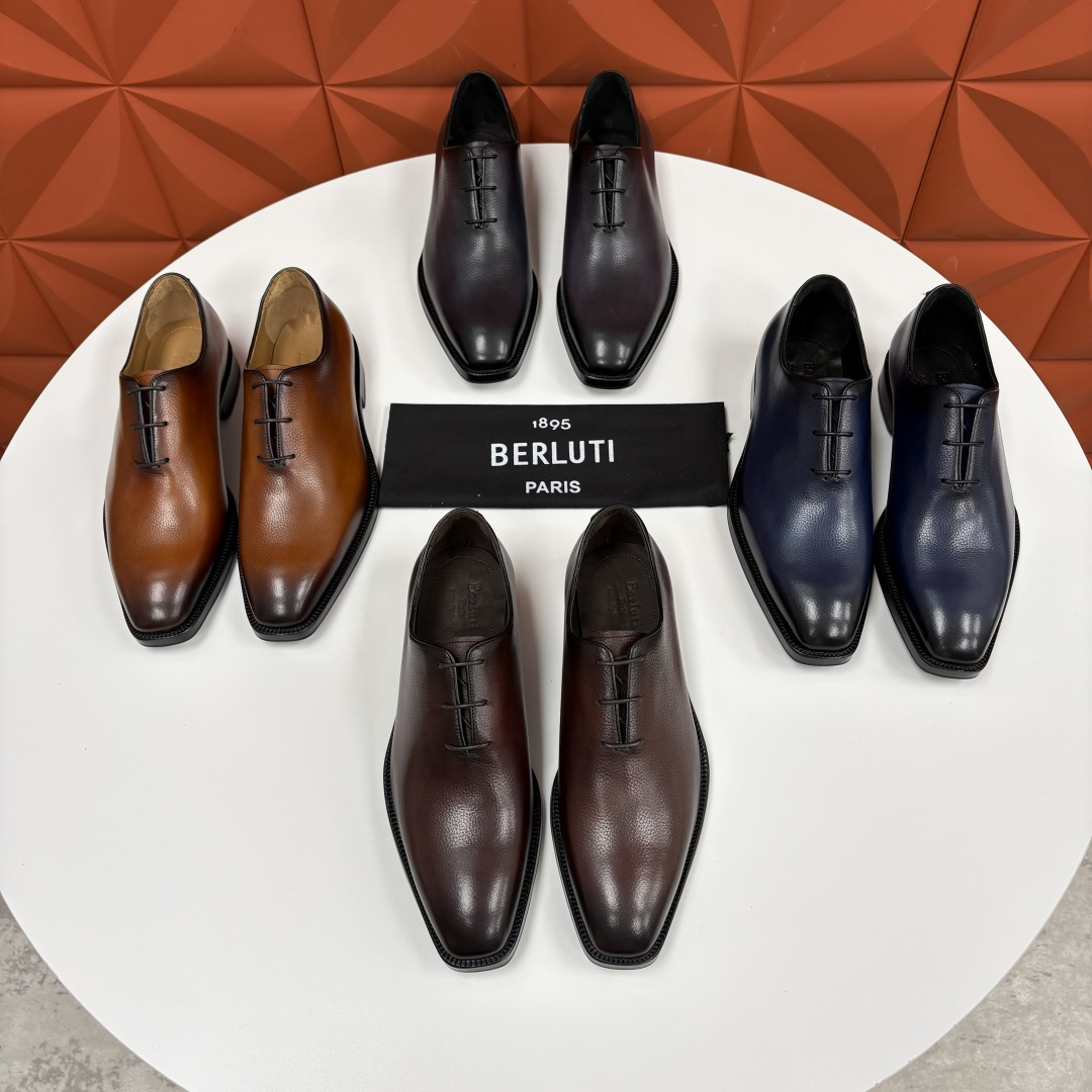 💋💍Berlut* 布鲁提 新款男士手工擦色正装鞋皮鞋上新🆕 Berlut* 对皮革的执念近乎苛刻，精选