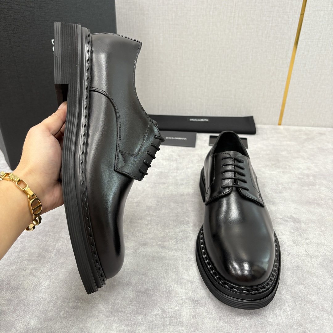 💋💍DG家新品 杜嘉-班纳 Dolce&Gabban* 男士正装鞋厚底鞋皮鞋 以经典德比鞋型为基础，衍生