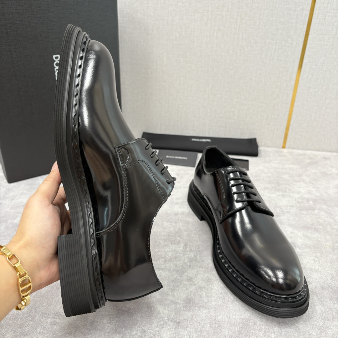 💋💍DG家新品 杜嘉-班纳 Dolce&Gabban* 男士正装鞋厚底鞋皮鞋 以经典德比鞋型为基础，衍生