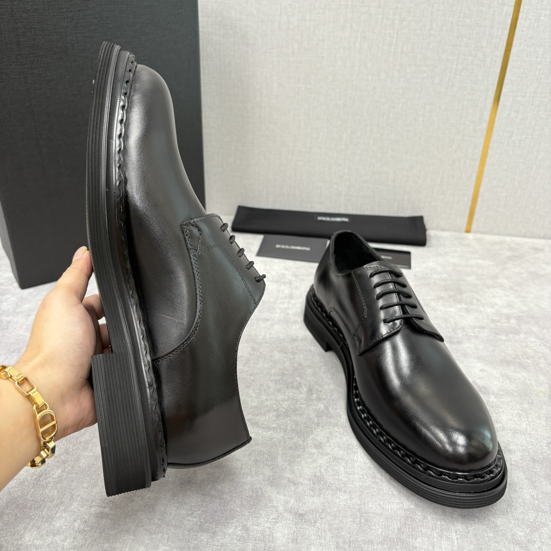 💋💍DG家新品 杜嘉-班纳 Dolce&Gabban* 男士正装鞋厚底鞋皮鞋 以经典德比鞋型为基础，衍生