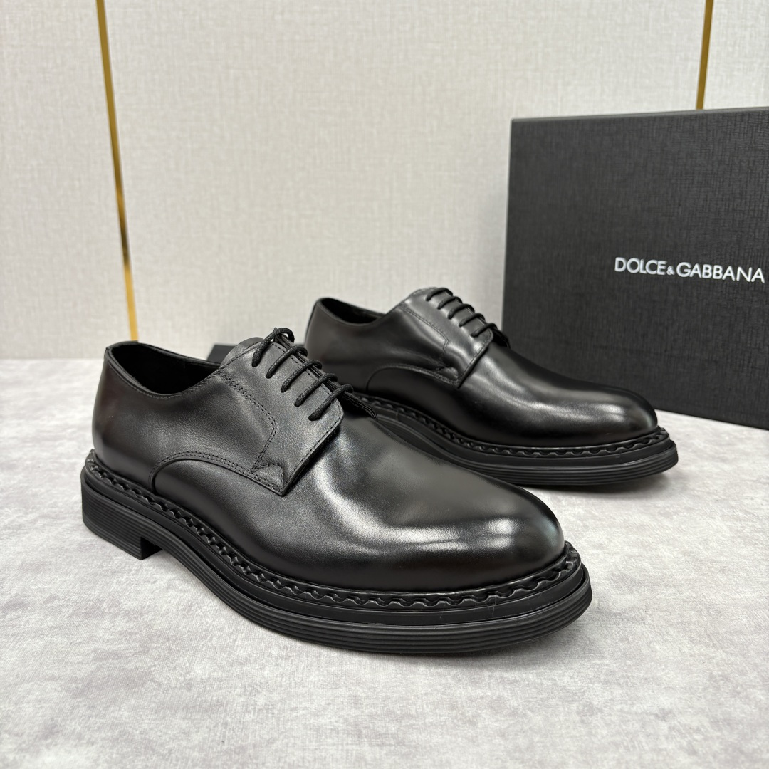 💋💍DG家新品 杜嘉-班纳 Dolce&Gabban* 男士正装鞋厚底鞋皮鞋 以经典德比鞋型为基础，衍生