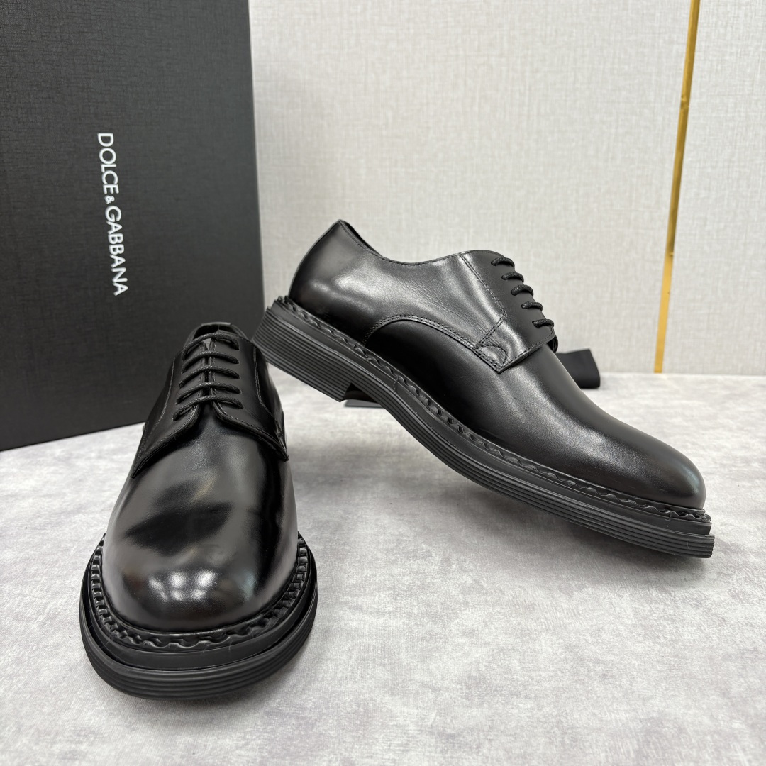 💋💍DG家新品 杜嘉-班纳 Dolce&Gabban* 男士正装鞋厚底鞋皮鞋 以经典德比鞋型为基础，衍生