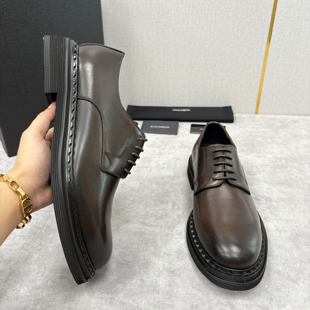 💋💍DG家新品 杜嘉-班纳 Dolce&Gabban* 男士正装鞋厚底鞋皮鞋 以经典德比鞋型为基础，衍生