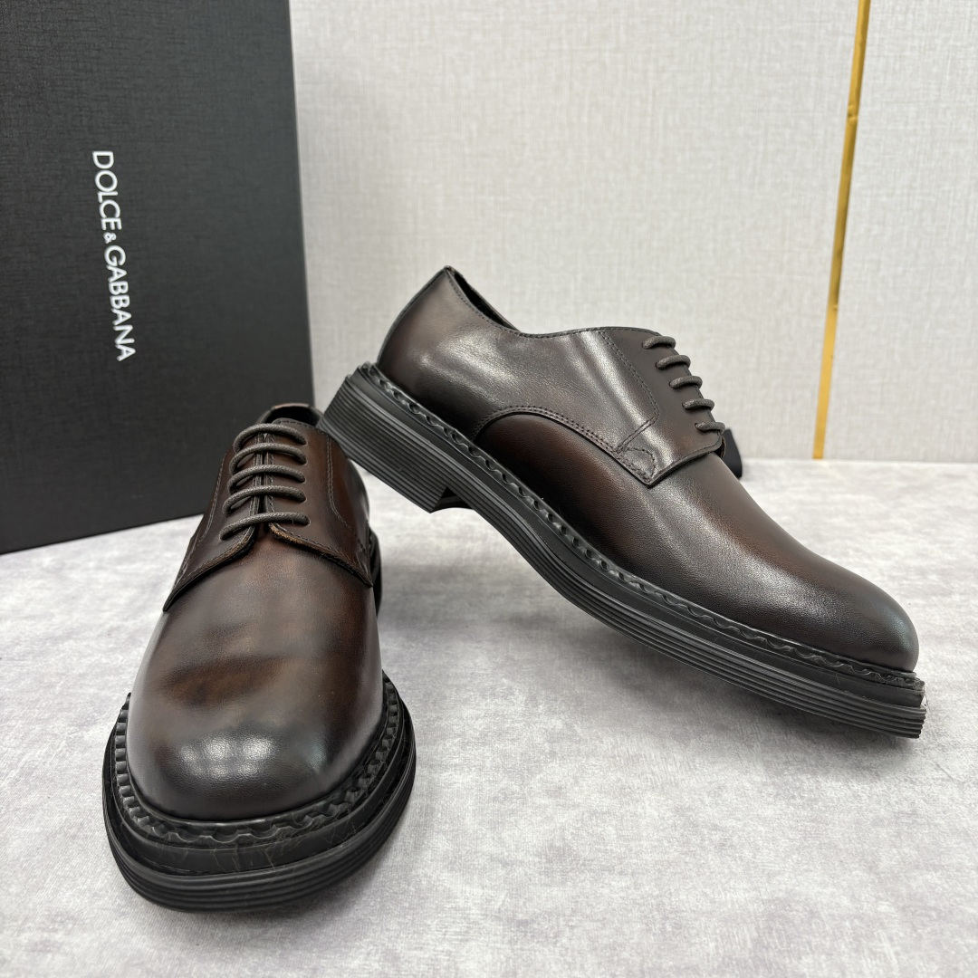 💋💍DG家新品 杜嘉-班纳 Dolce&Gabban* 男士正装鞋厚底鞋皮鞋 以经典德比鞋型为基础，衍生