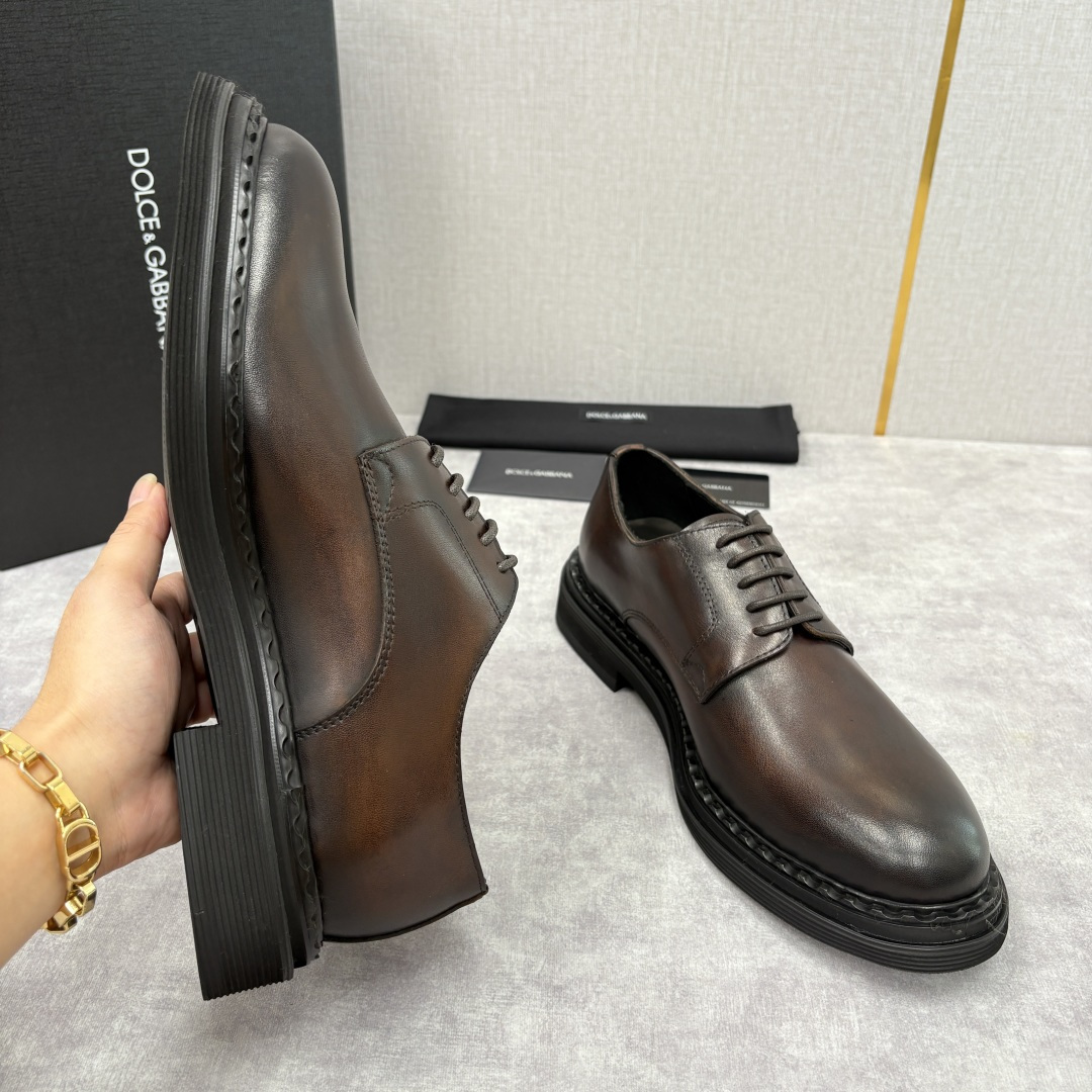 💋💍DG家新品 杜嘉-班纳 Dolce&Gabban* 男士正装鞋厚底鞋皮鞋 以经典德比鞋型为基础，衍生