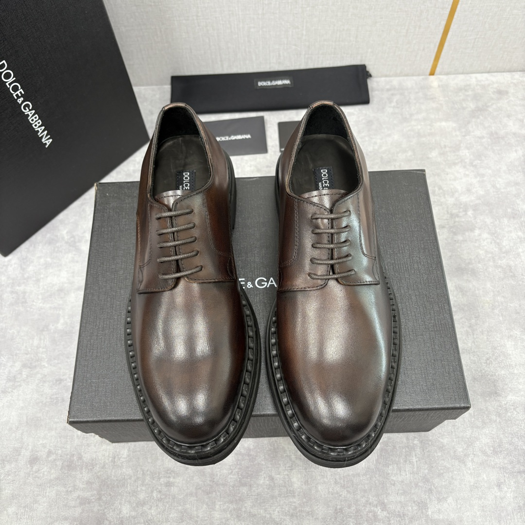 💋💍DG家新品 杜嘉-班纳 Dolce&Gabban* 男士正装鞋厚底鞋皮鞋 以经典德比鞋型为基础，衍生