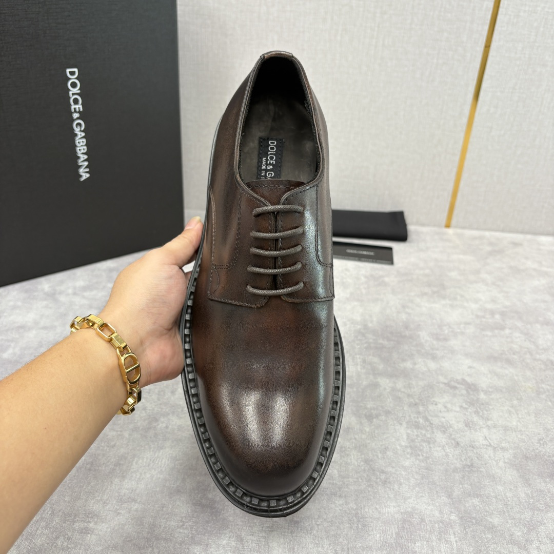 💋💍DG家新品 杜嘉-班纳 Dolce&Gabban* 男士正装鞋厚底鞋皮鞋 以经典德比鞋型为基础，衍生