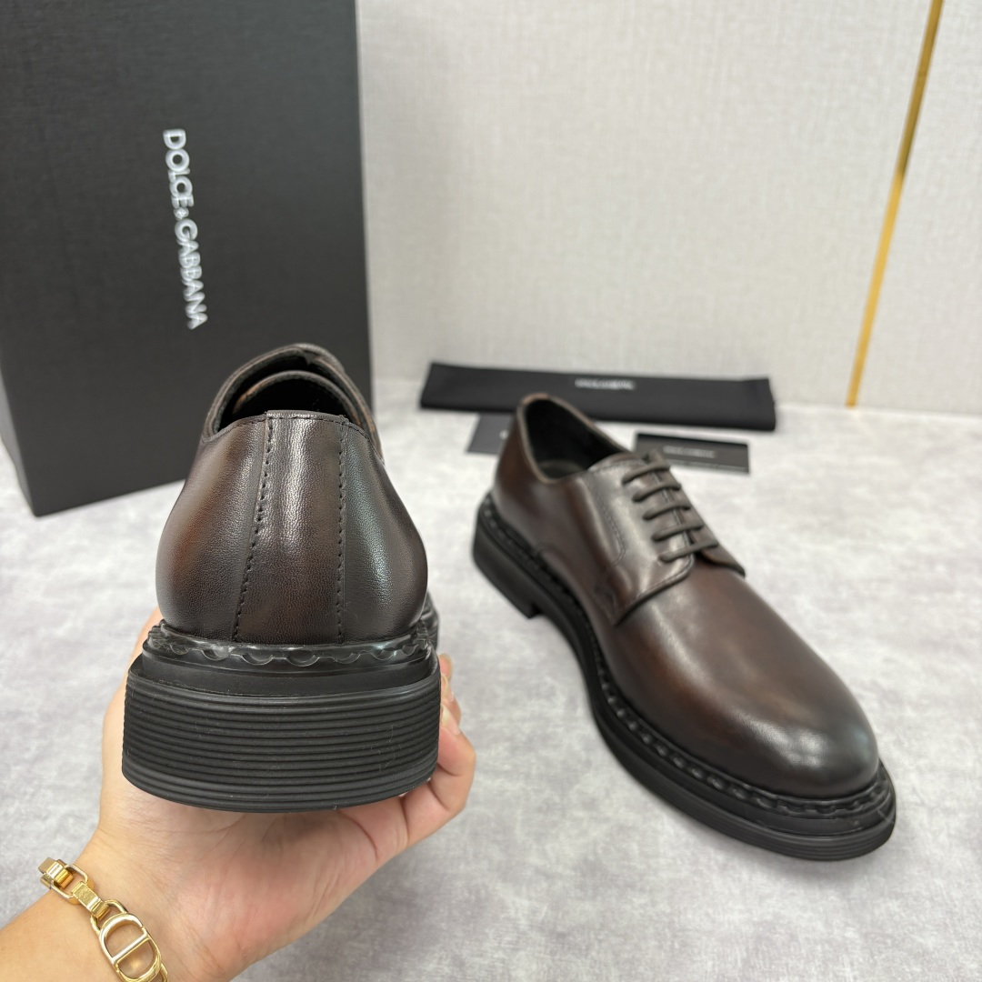 💋💍DG家新品 杜嘉-班纳 Dolce&Gabban* 男士正装鞋厚底鞋皮鞋 以经典德比鞋型为基础，衍生