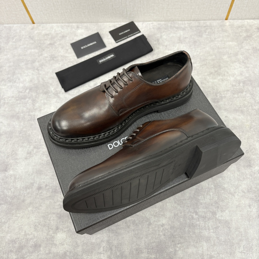 💋💍DG家新品 杜嘉-班纳 Dolce&Gabban* 男士正装鞋厚底鞋皮鞋 以经典德比鞋型为基础，衍生