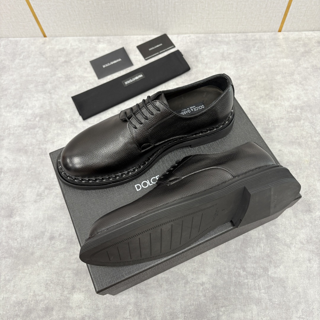 💋💍DG家新品 杜嘉-班纳 Dolce&Gabban* 男士正装鞋厚底鞋皮鞋 以经典德比鞋型为基础，衍生