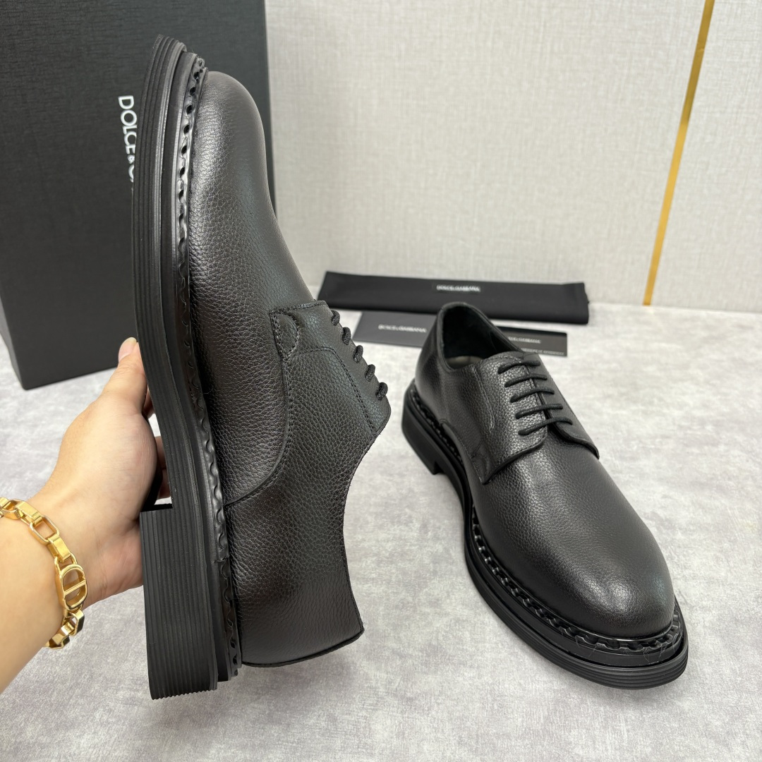 💋💍DG家新品 杜嘉-班纳 Dolce&Gabban* 男士正装鞋厚底鞋皮鞋 以经典德比鞋型为基础，衍生