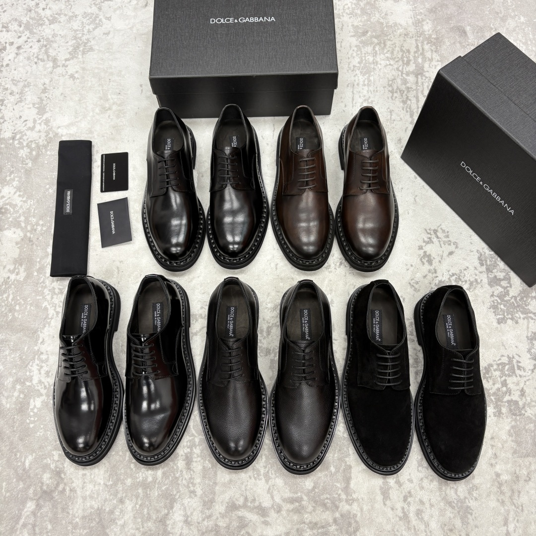 💋💍DG家新品 杜嘉-班纳 Dolce&Gabban* 男士正装鞋厚底鞋皮鞋 以经典德比鞋型为基础，衍生