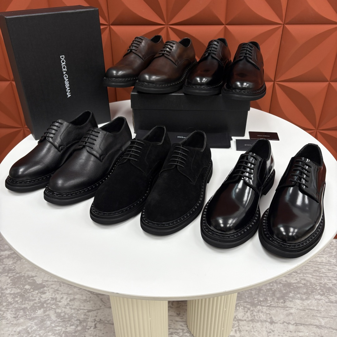 💋💍DG家新品 杜嘉-班纳 Dolce&Gabban* 男士正装鞋厚底鞋皮鞋 以经典德比鞋型为基础，衍生