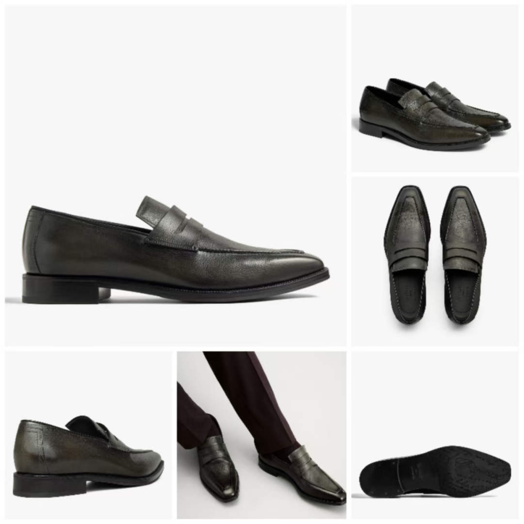 💋💍Berlut* 布鲁提 新款男士手工擦色正装鞋乐福鞋皮鞋上新🆕 以乐福鞋为载体，重新定义了“无鞋带”