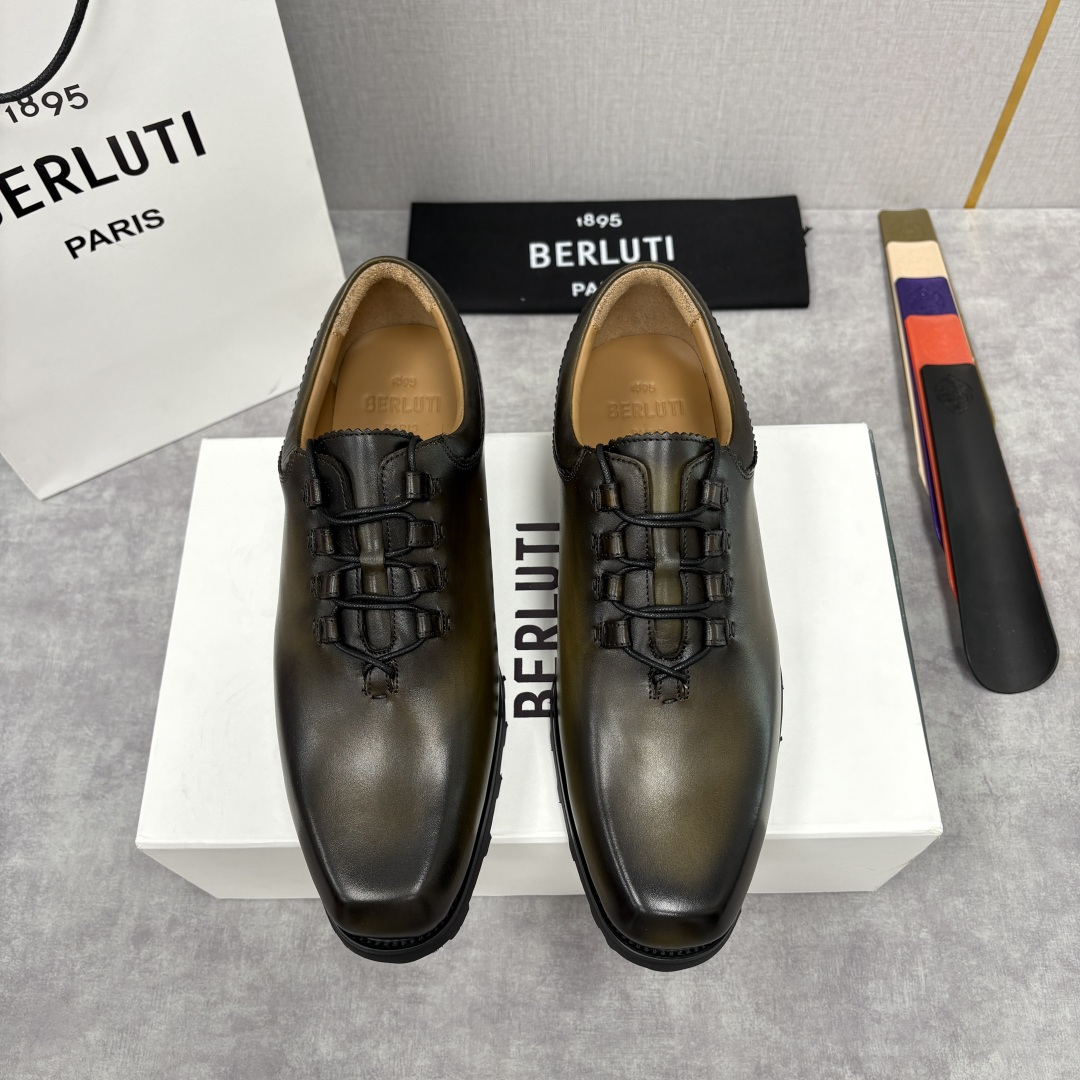 💋💍BERLUT* 布鲁提 special order 专柜定制款牛津鞋 男士正装鞋皮鞋👞 「世界最贵手