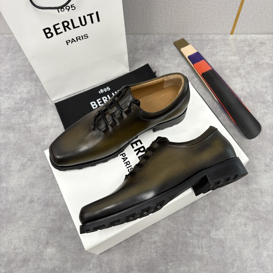 💋💍BERLUT* 布鲁提 special order 专柜定制款牛津鞋 男士正装鞋皮鞋👞 「世界最贵手