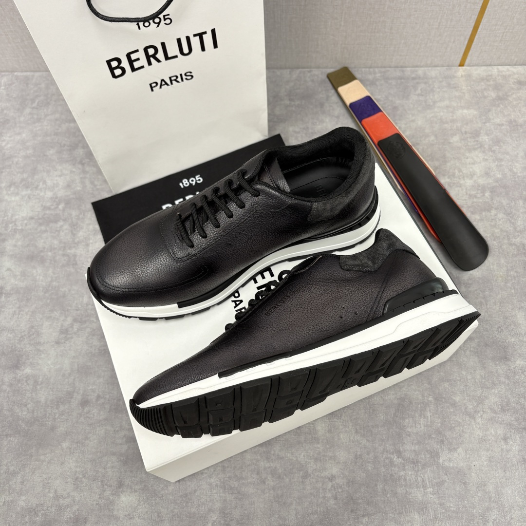 💋💍Berlut* 布鲁提 升级版第四代私模大底 Fast Track皮革运动鞋 官方 15,600 最