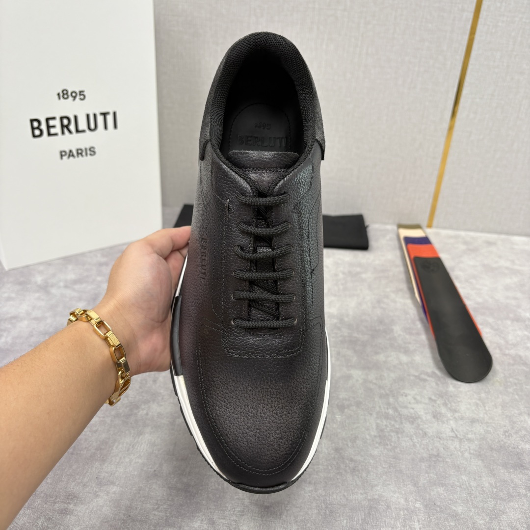 💋💍Berlut* 布鲁提 升级版第四代私模大底 Fast Track皮革运动鞋 官方 15,600 最