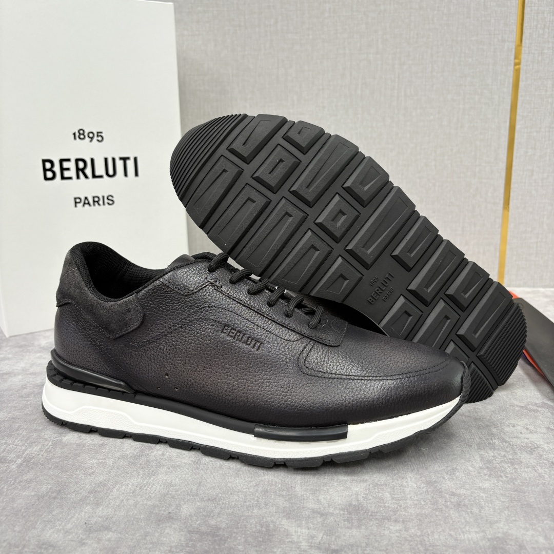 💋💍Berlut* 布鲁提 升级版第四代私模大底 Fast Track皮革运动鞋 官方 15,600 最