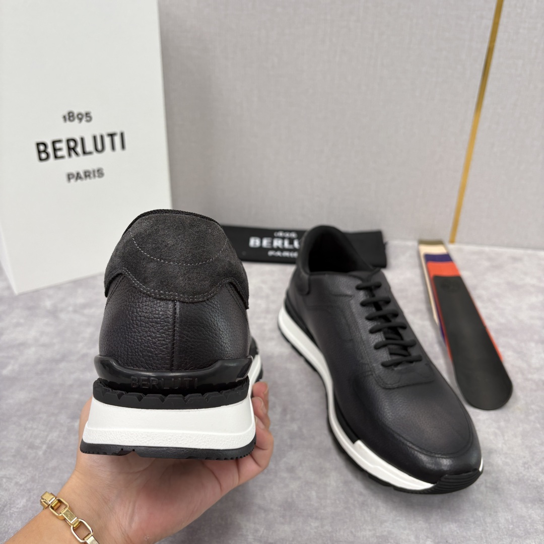 💋💍Berlut* 布鲁提 升级版第四代私模大底 Fast Track皮革运动鞋 官方 15,600 最
