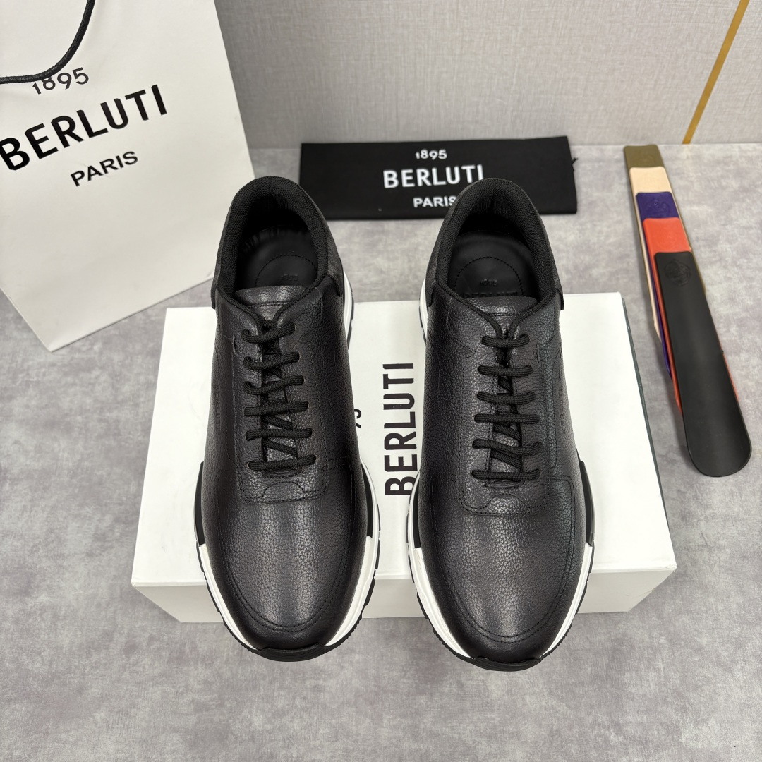💋💍Berlut* 布鲁提 升级版第四代私模大底 Fast Track皮革运动鞋 官方 15,600 最