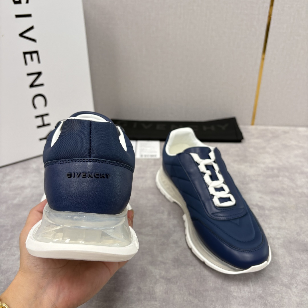 💋💍GVX 新品 Givench* 纪梵～希 Trainers 气垫绗缝运动鞋 鞋面精选优质皮革与哑光织