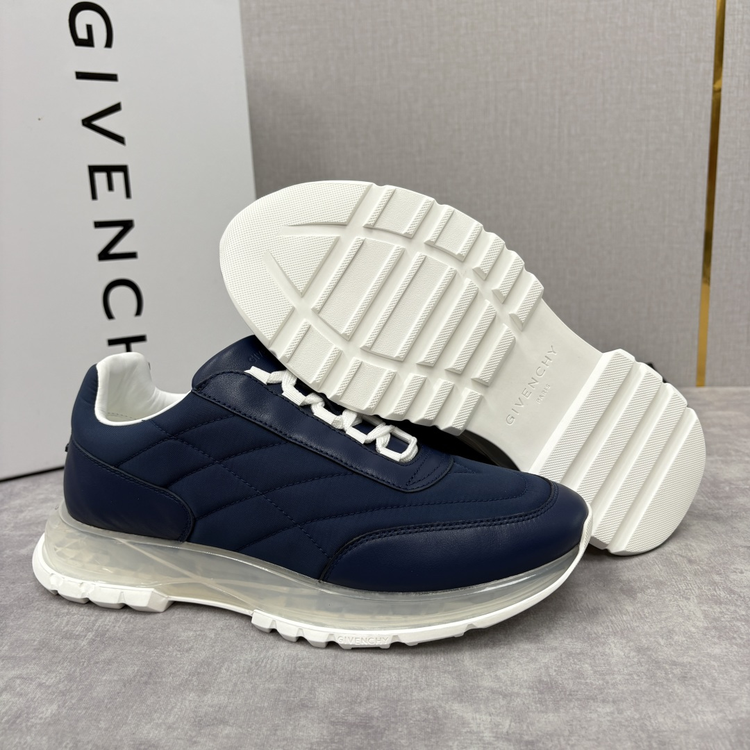 💋💍GVX 新品 Givench* 纪梵～希 Trainers 气垫绗缝运动鞋 鞋面精选优质皮革与哑光织