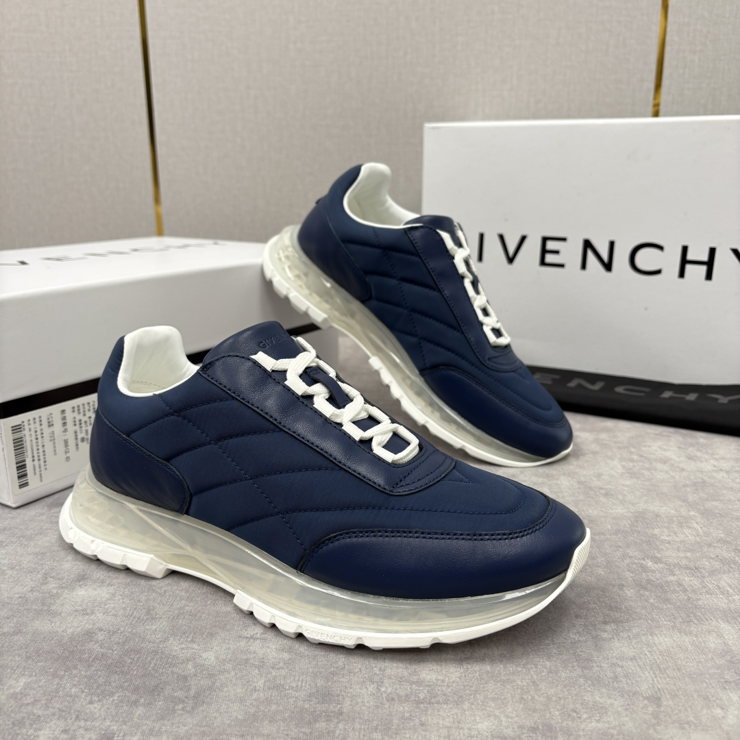 💋💍GVX 新品 Givench* 纪梵～希 Trainers 气垫绗缝运动鞋 鞋面精选优质皮革与哑光织