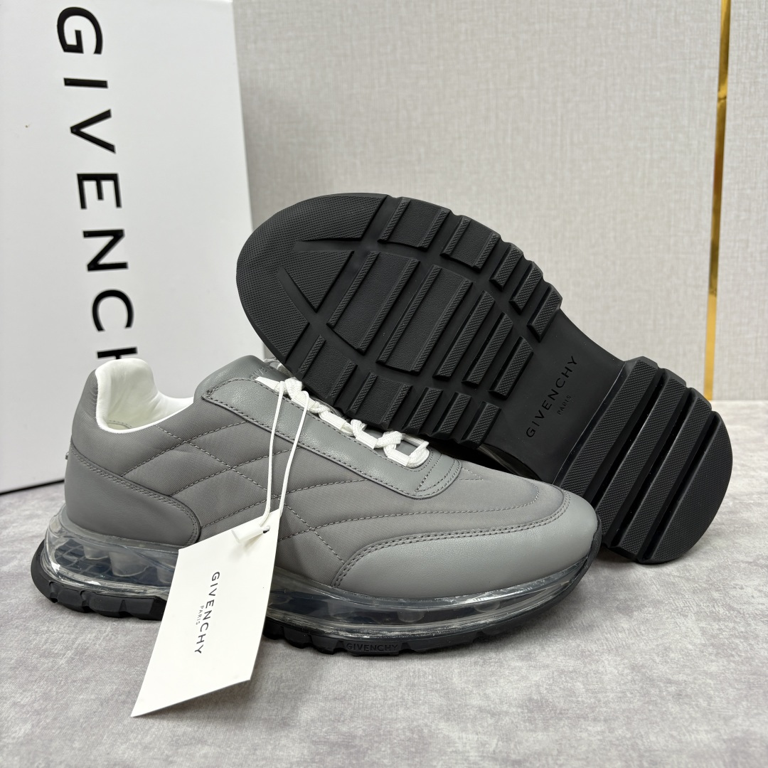 💋💍GVX 新品 Givench* 纪梵～希 Trainers 气垫绗缝运动鞋 鞋面精选优质皮革与哑光织