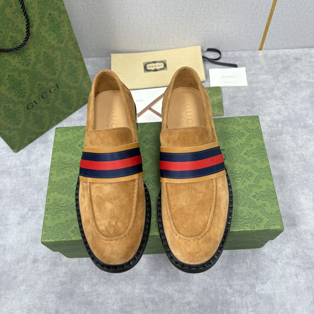 💋💍G家 GUCC* 新品男士织带乐福鞋皮鞋 经典织带系列，诠释多元时尚 采用进口开边珠亮皮/高丝光磨砂