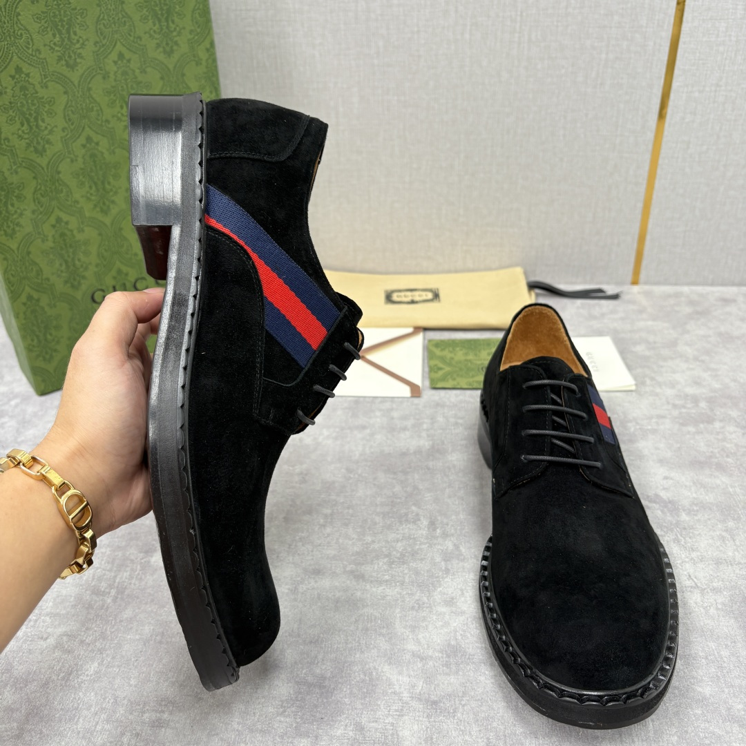 💋💍G家 GUCC* 新品男士织带正装鞋皮鞋 经典织带系带系列，复古格调与多元魅力的碰撞 采用进口高丝光