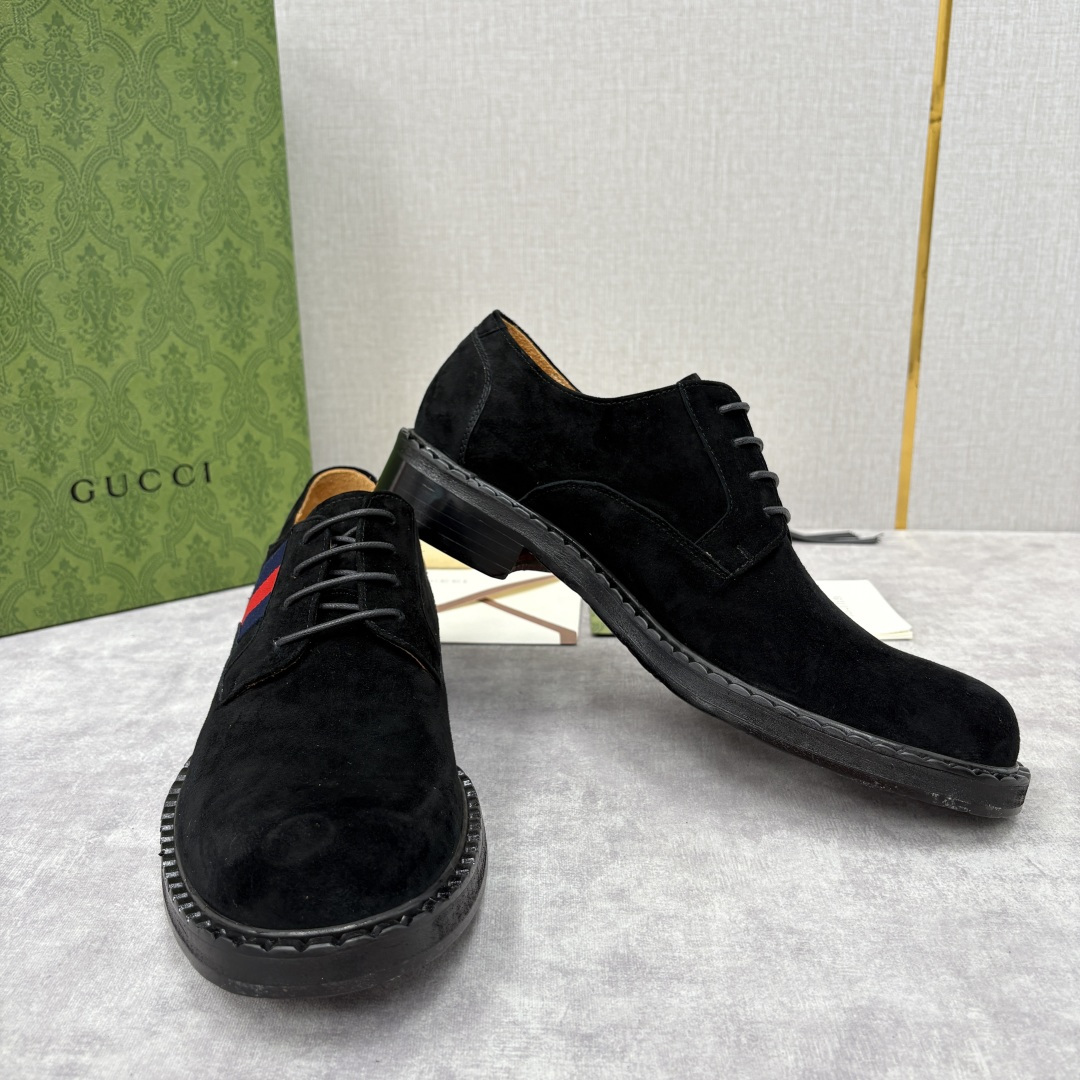 💋💍G家 GUCC* 新品男士织带正装鞋皮鞋 经典织带系带系列，复古格调与多元魅力的碰撞 采用进口高丝光
