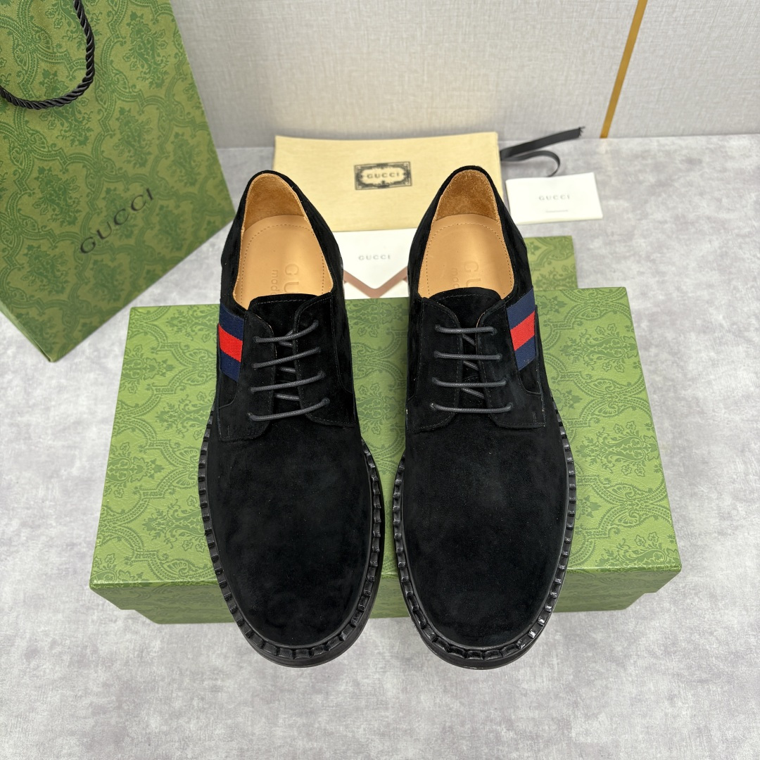 💋💍G家 GUCC* 新品男士织带正装鞋皮鞋 经典织带系带系列，复古格调与多元魅力的碰撞 采用进口高丝光