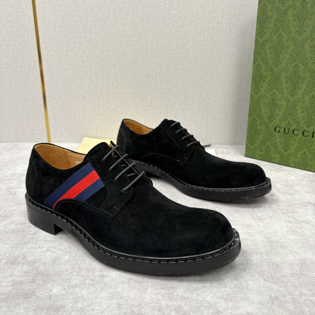 💋💍G家 GUCC* 新品男士织带正装鞋皮鞋 经典织带系带系列，复古格调与多元魅力的碰撞 采用进口高丝光