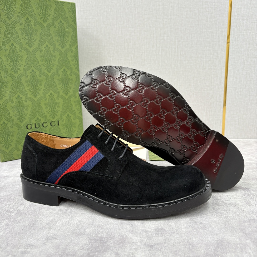 💋💍G家 GUCC* 新品男士织带正装鞋皮鞋 经典织带系带系列，复古格调与多元魅力的碰撞 采用进口高丝光