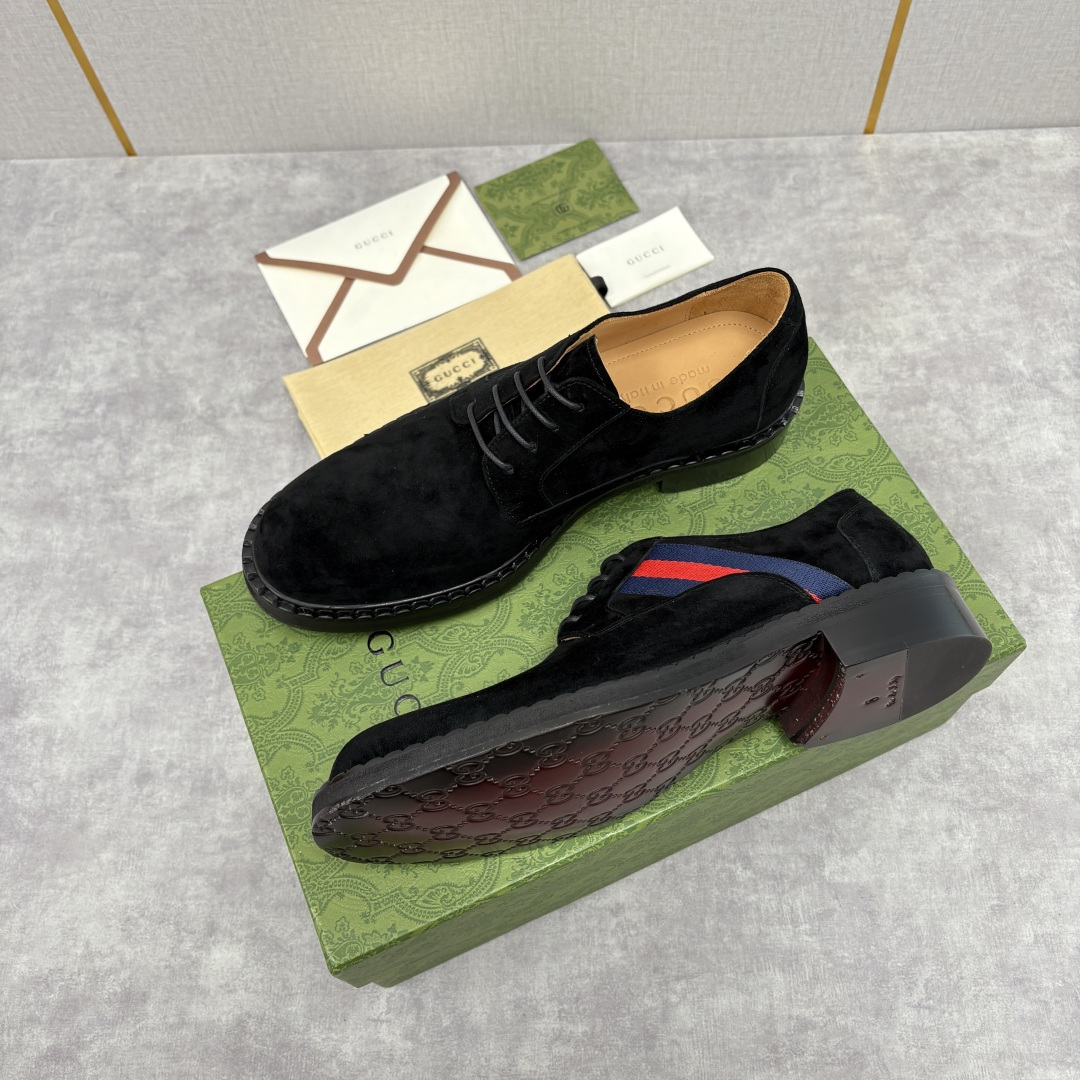 💋💍G家 GUCC* 新品男士织带正装鞋皮鞋 经典织带系带系列，复古格调与多元魅力的碰撞 采用进口高丝光