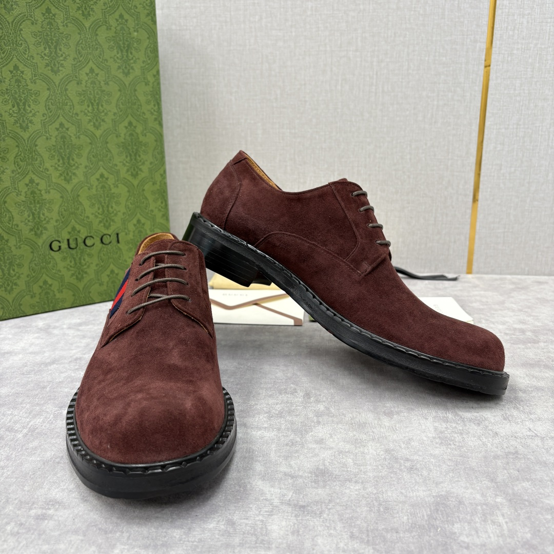 💋💍G家 GUCC* 新品男士织带正装鞋皮鞋 经典织带系带系列，复古格调与多元魅力的碰撞 采用进口高丝光