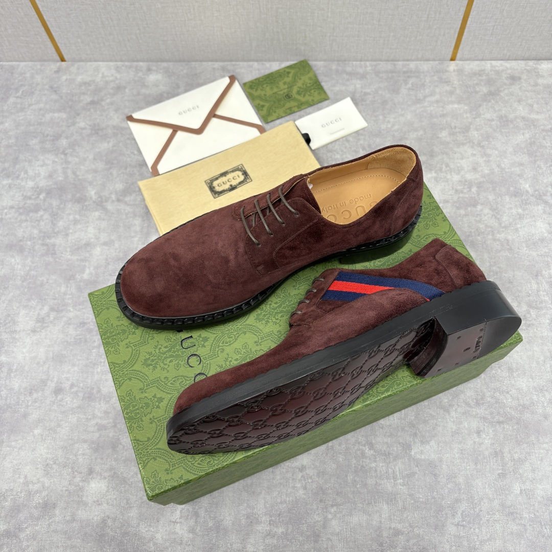 💋💍G家 GUCC* 新品男士织带正装鞋皮鞋 经典织带系带系列，复古格调与多元魅力的碰撞 采用进口高丝光