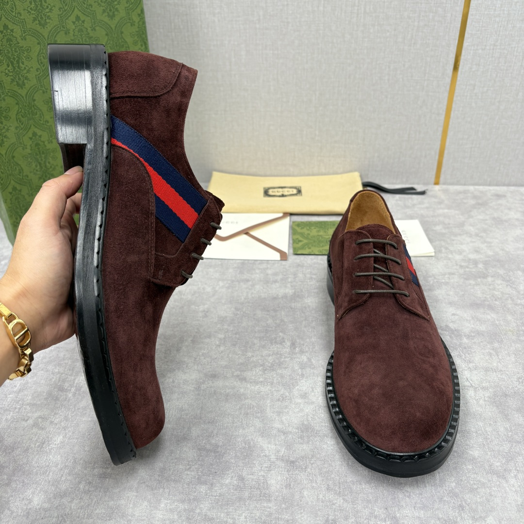 💋💍G家 GUCC* 新品男士织带正装鞋皮鞋 经典织带系带系列，复古格调与多元魅力的碰撞 采用进口高丝光