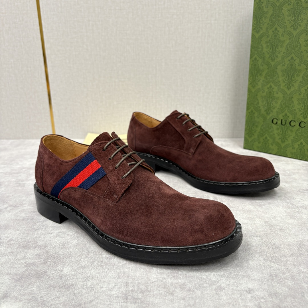 💋💍G家 GUCC* 新品男士织带正装鞋皮鞋 经典织带系带系列，复古格调与多元魅力的碰撞 采用进口高丝光
